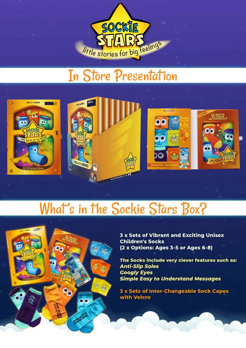 Sockie Stars Book X8 ***Special (Pack of 8)