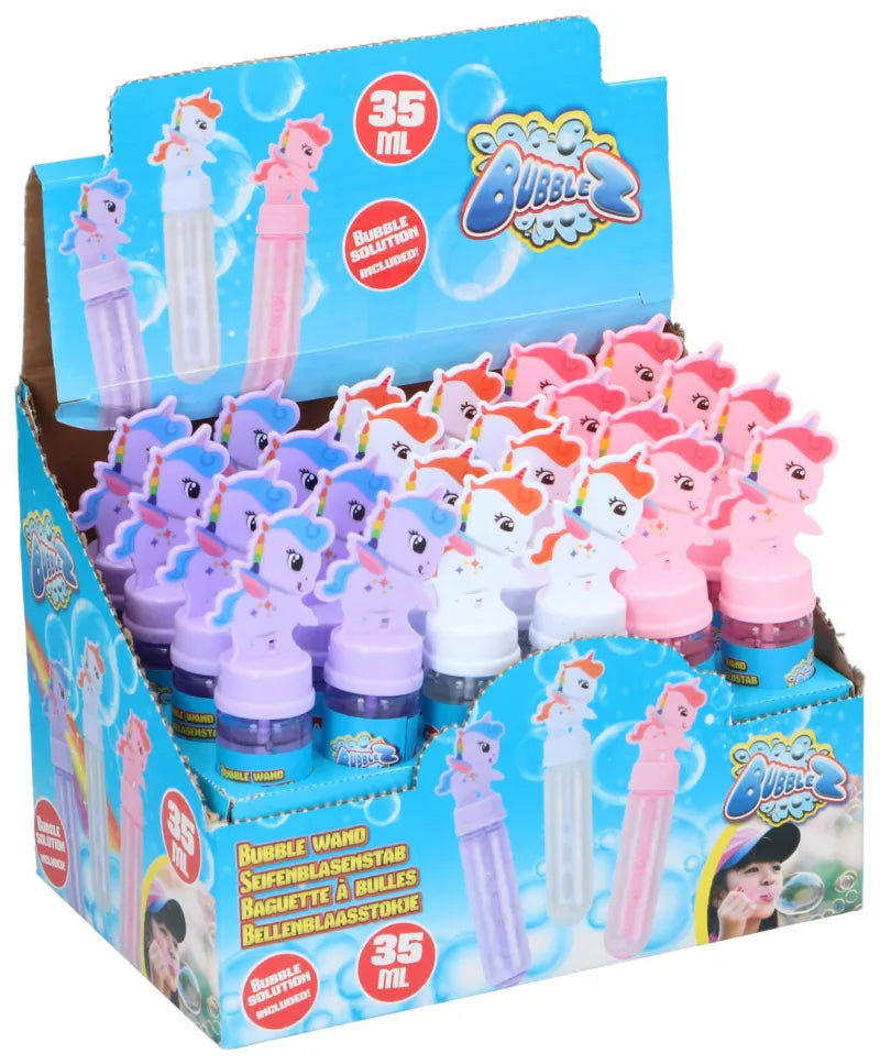 Unicorn Soap Bubble Wand X 24 (Pack of 24)