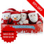 R01-1735 Xmas Snowman/Santa Cuddly Disp X12 (Pack of 12)