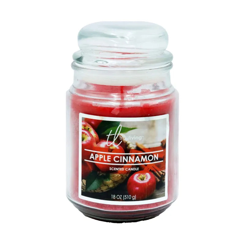True Living Apple Cinnamon 18Oz Candle (Pack of 6)