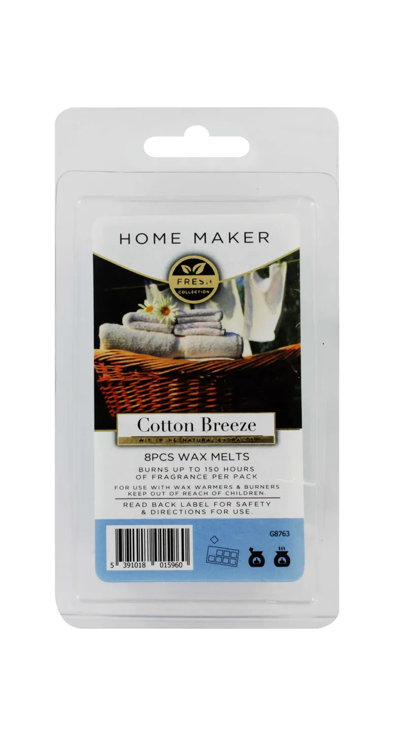 Home Maker Wax Melts Cotton Breeze (Pack of 6)