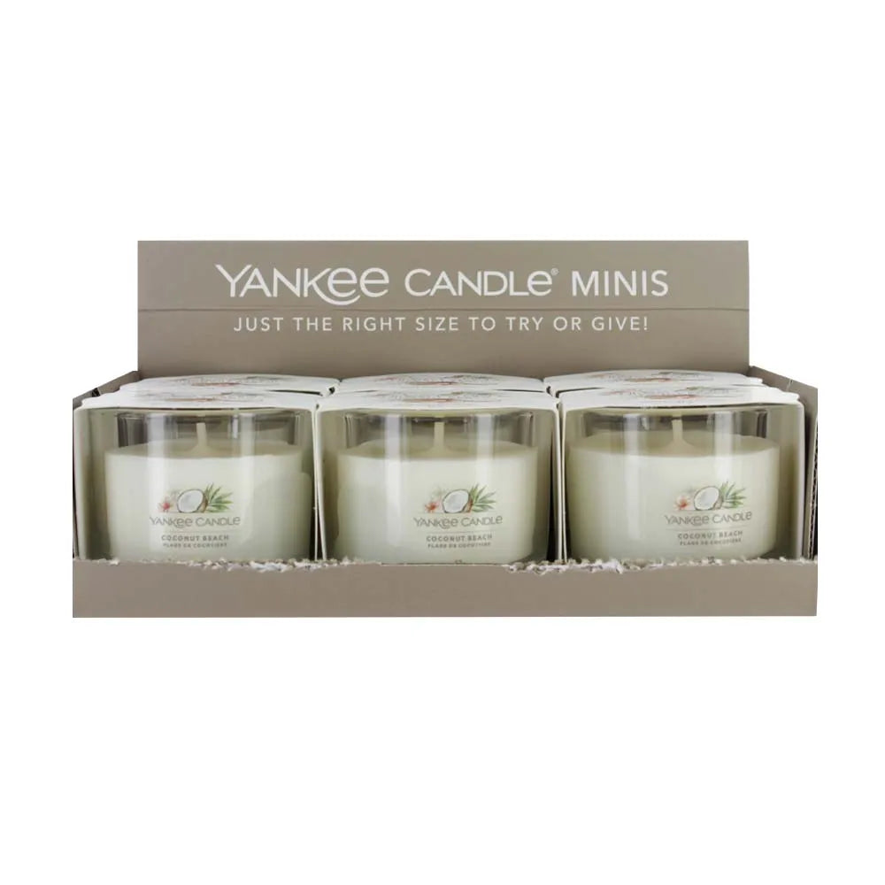 Yankee Votive Candle Coconut Beach 37G X6 (Pack of 6)