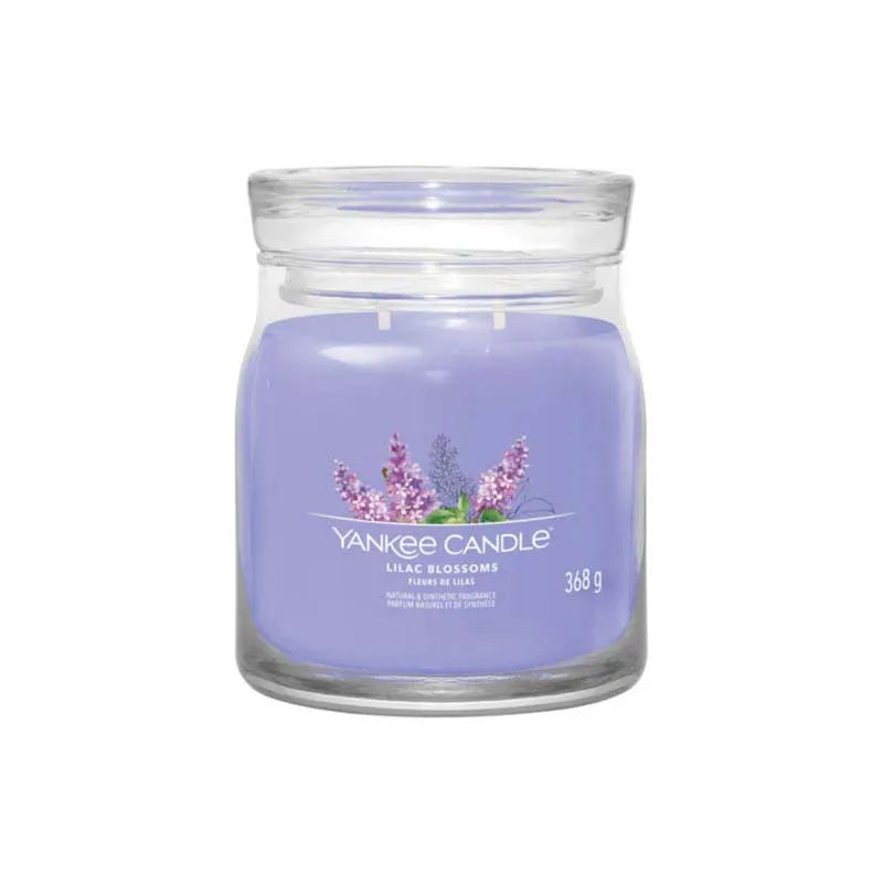 Yankee Signature Lilac Blossoms 2 Wick Candle 368G X4 (Pack of 4)