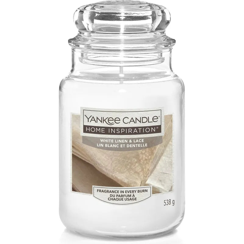 Yankee Candle Home Inspiration White Linen & Lace 538G X 4 (Pack of 4)