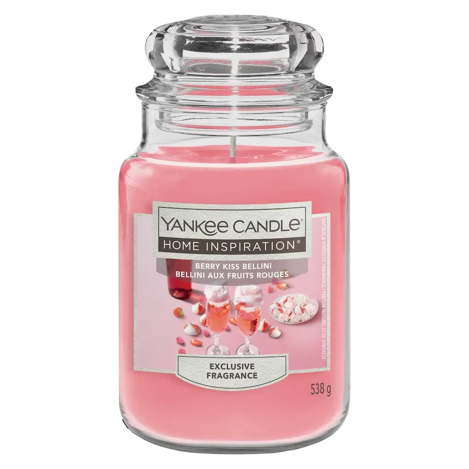 Yankee Candle Home Inspiration Berry Kiss Bellini 538G X 4 (Pack of 4)
