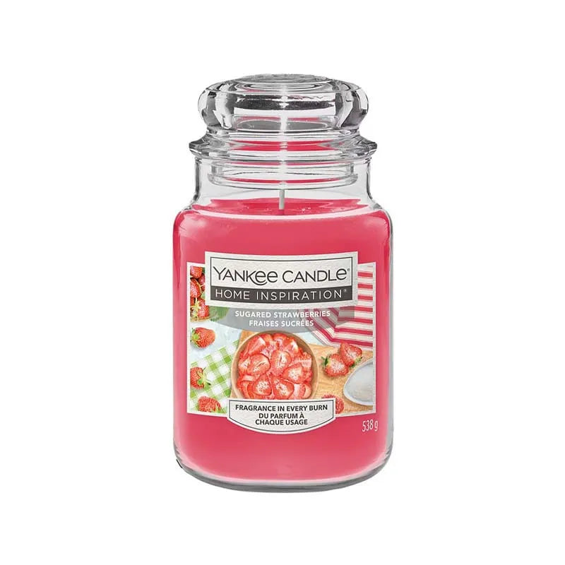 Yankee Candle Home Inspiration Sugared Strawberries 538G X 4 (Pack of 4)