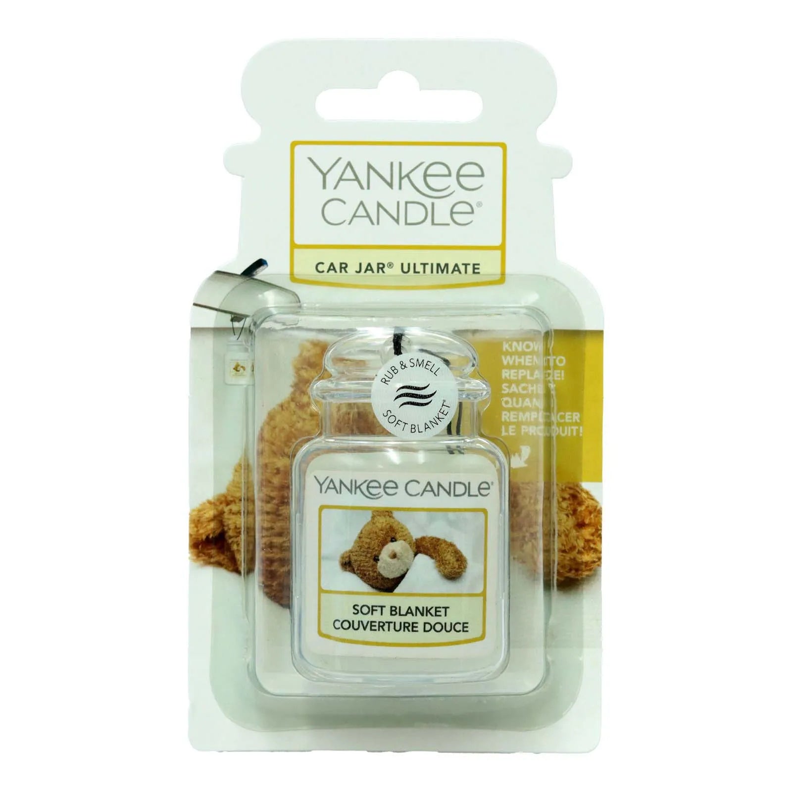 Yankee Car Jar Soft Blanket A/Freshner (Pack of 4)