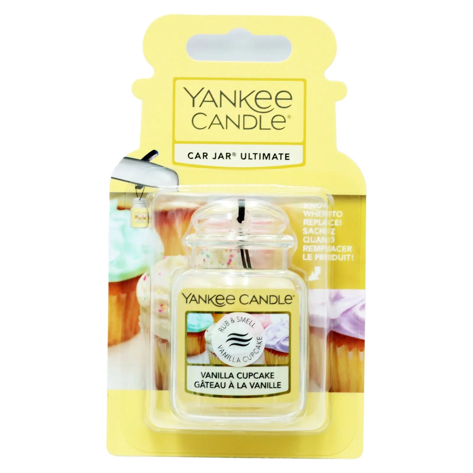 Yankee Car Jar Vanilla Cupcake A/Freshner (Pack of 4)