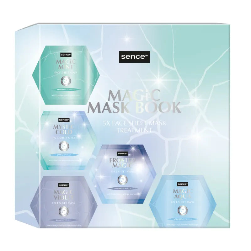 2040950 Sence Mystic Cold 5Pce Face Face Mask Book (Pack of 12)