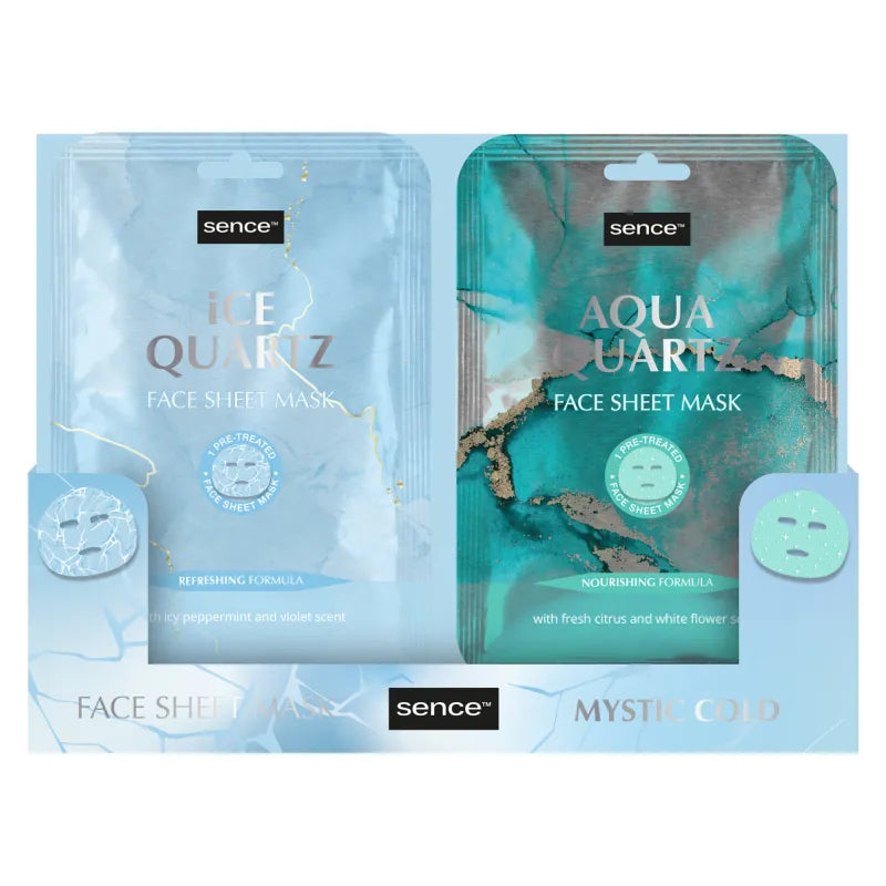 2040867 Sence Mystic Cold Printed Face Masks Disp X24 (Pack of 24)