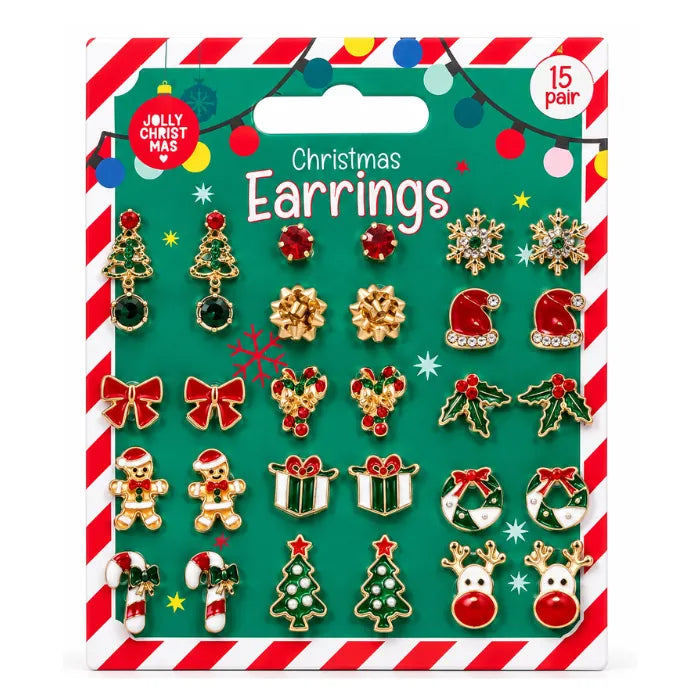Christmas Earrings 15PK – jewellery