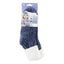 Yaktrax Cabin Socks Blue/White (Pack of 6)