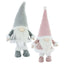 2401029-3 Grey/Pink Gnome Santa H43Cm (Pack of 3)