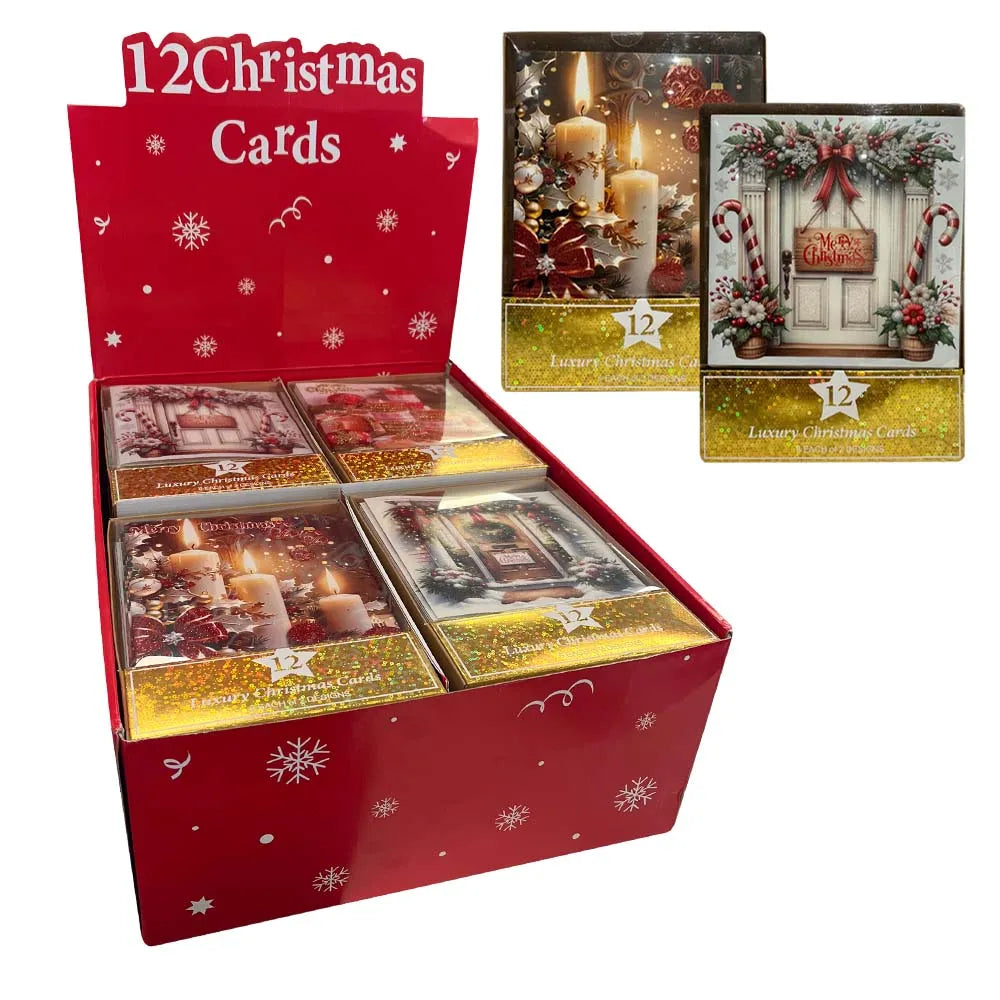 Christmas Cards Boxed(12) Display Of 24 (Pack of 24)