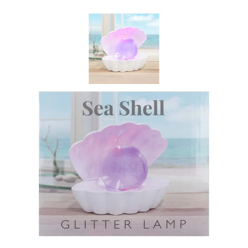 White Sea Shel Glitter Ball Lp49420 (Pack of 3)