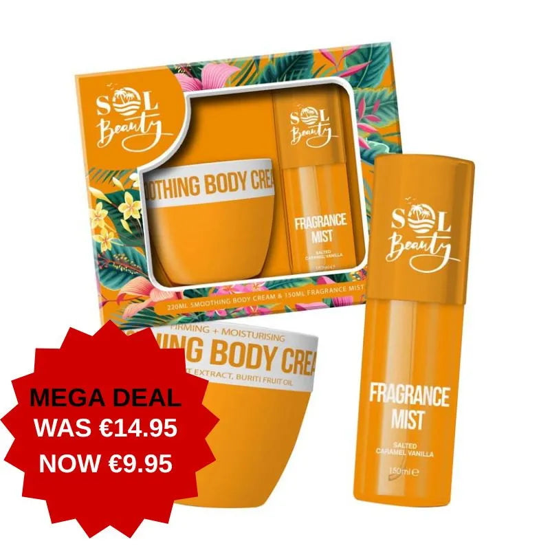 Sol Beauty Salted Caramel Vanilla Mist & Body Cream (Pack of 8)