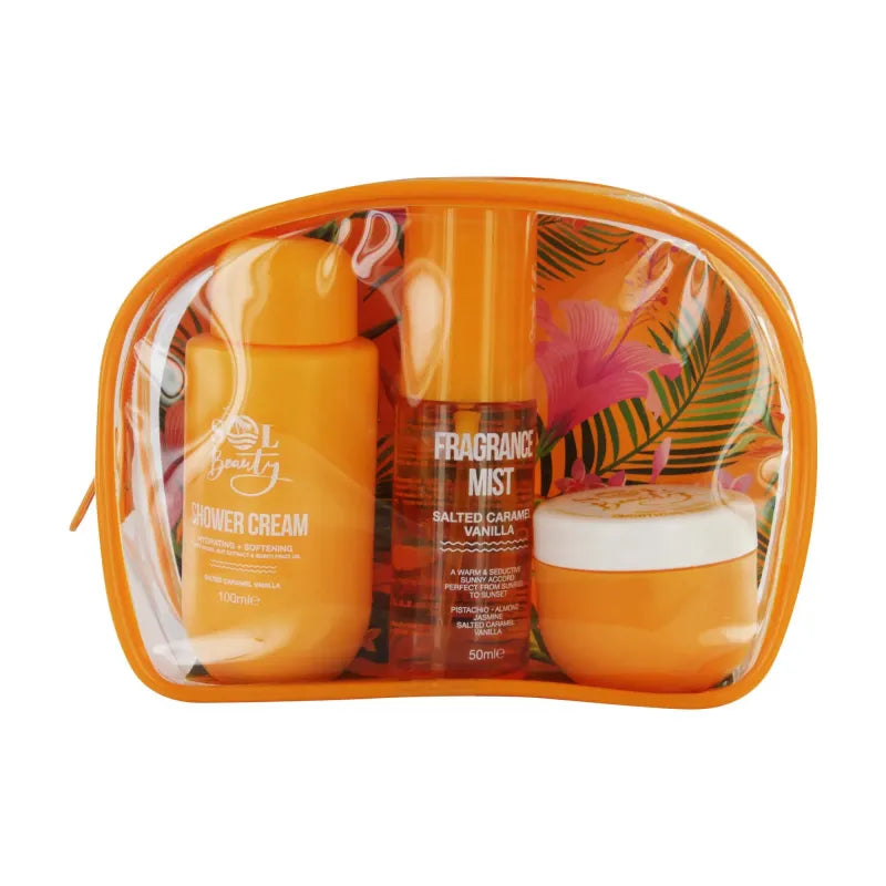 Sol Beauty Yellow Cosmetic Bag Caramel Vanilla X 6 (Pack of 6)