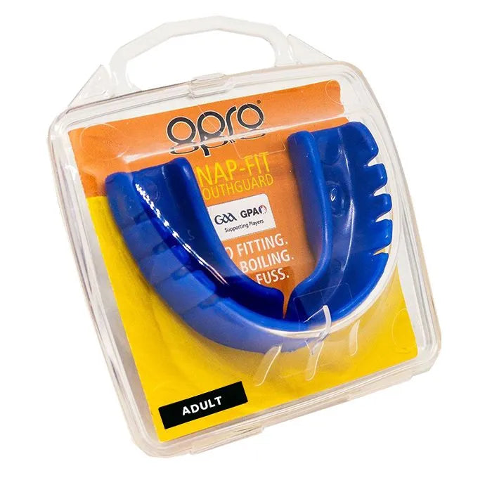 Opro Adult Snap Fit Mouth Guard Electric Blue (Gum Shield) (Pack of 3)