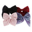 Plain Satin Bow Clip On Assorted (Pack of 6)