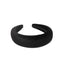 Wide Black Velvet Padded H/Band (Pack of 6)