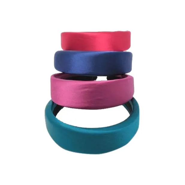 Wide Satin Padded H/Band (Pack of 6)