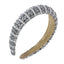 Charcoal Crystal Pearl Bead H/Band (Pack of 6)