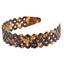 Lattice Nylon H/Band Blk/Tort (Pack of 3)