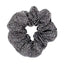 Crystal Silver/Black Deluxe Scrunchy (Pack of 6)