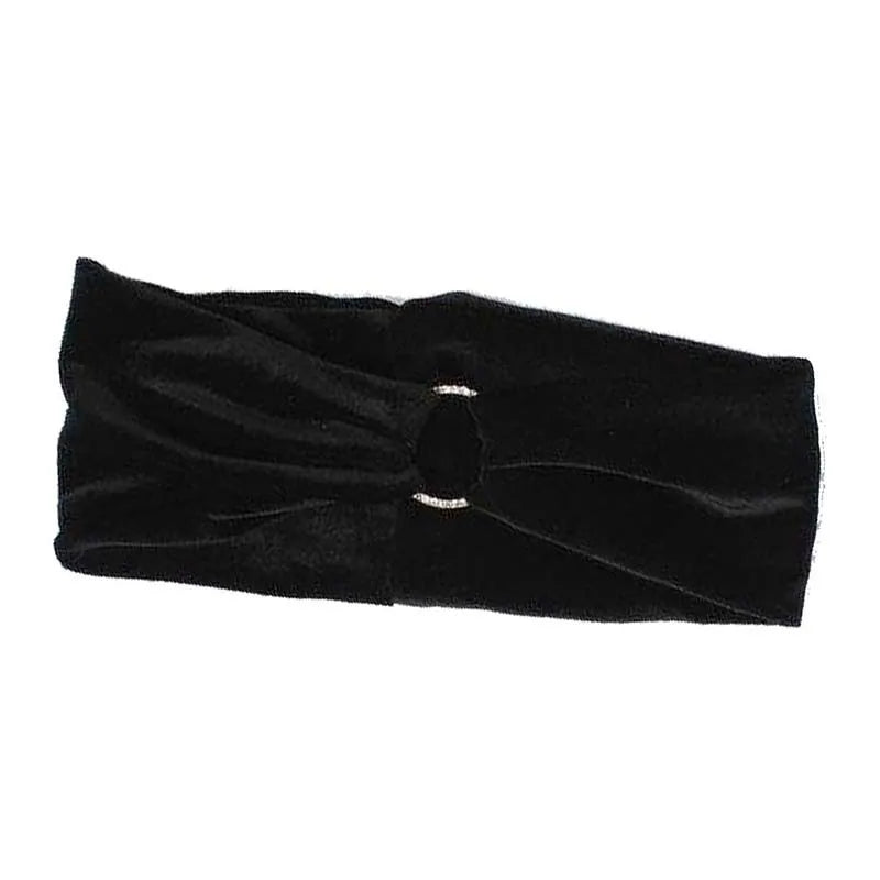 7693 Deluxe Diam Ring Velvet Black Kylie Band (Pack of 6)
