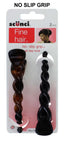 Scunci 2 Peg Clips Non Slip 490239U (Pack of 6)