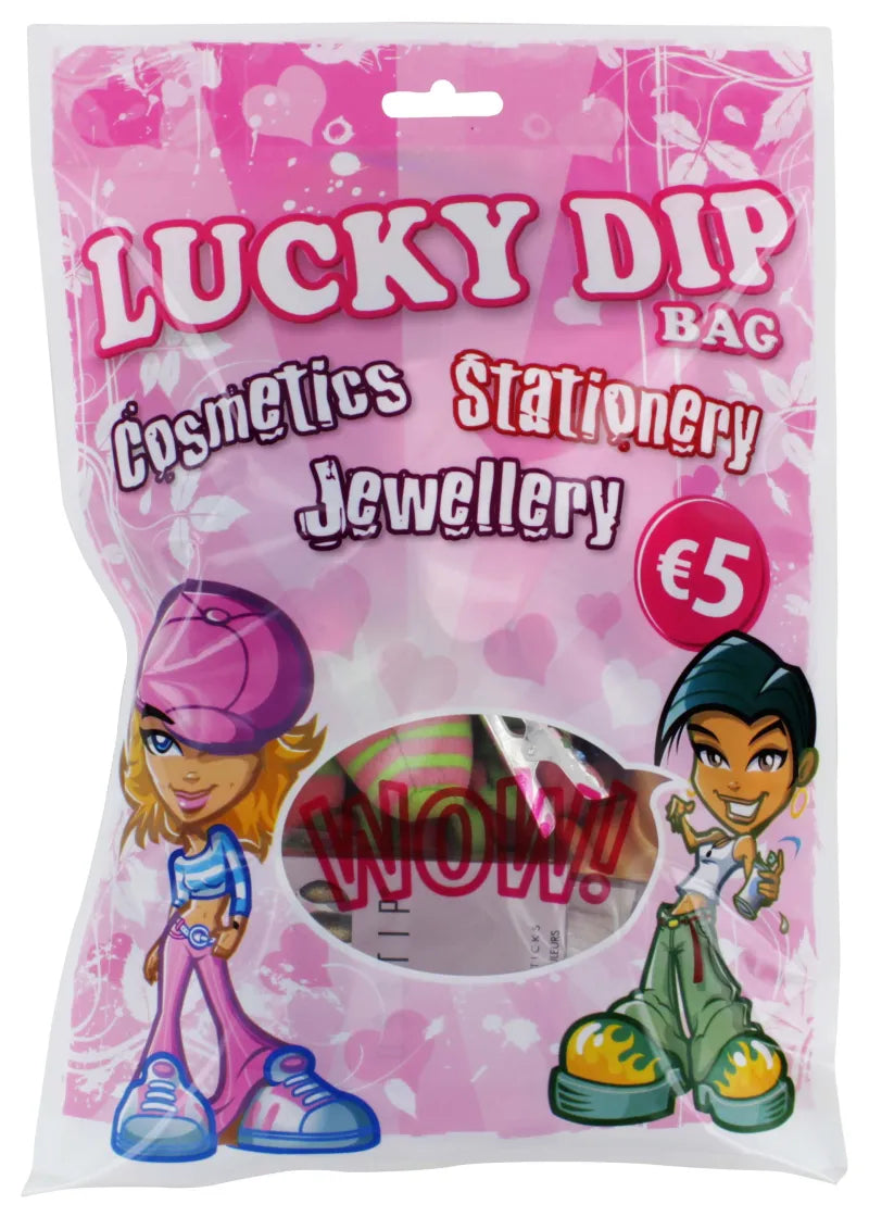 Kidz Large Pink Lucky Bag (Pack of 6)