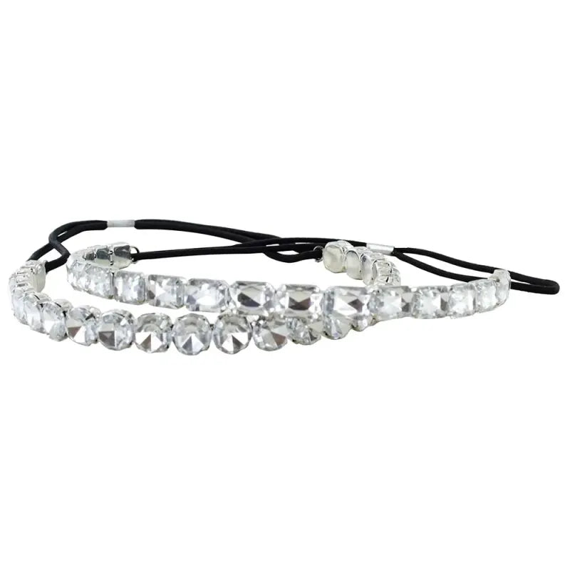 Crystal Stone Elasticated H/Band (Pack of 3)