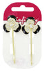 Shamrock Black Diamonte Hair Grips (Pack of 6)