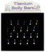 Belly Bars Titanium Surgical Disp X20 (Pack of 20)