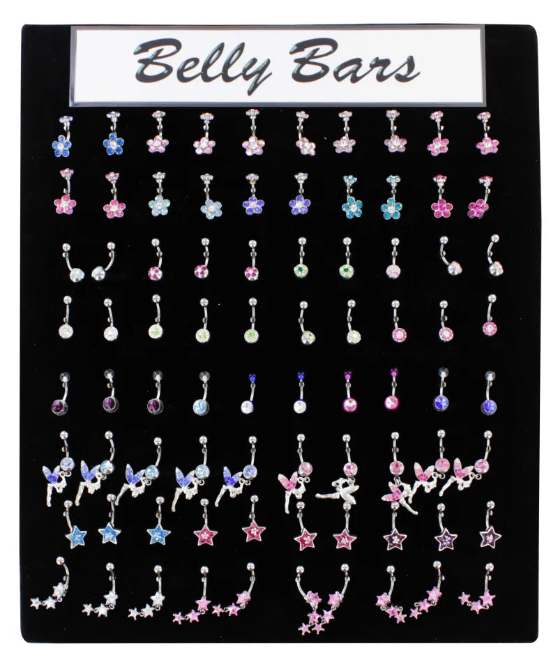 Belly Studs Display X80 (Pack of 80)