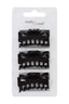 3 Small Fork Clamps 4Cm Blk (Pack of 6)