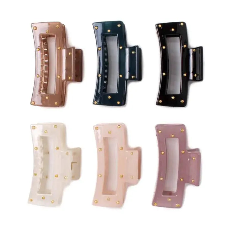 Coloured Studded Clamp – hair accessory