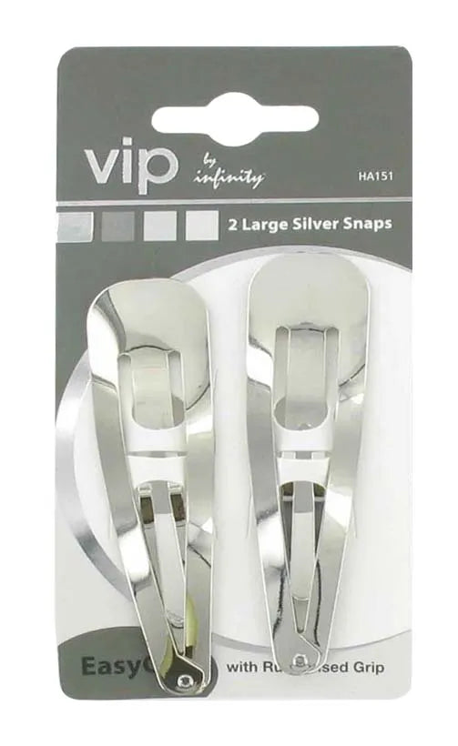 VIP Snaps Silver 9Cm 2S Easy Grip (Pack of 6)