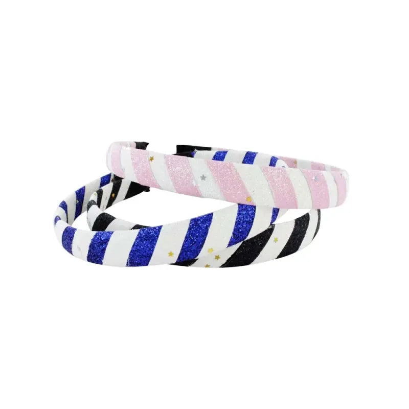 Infinity Glitter Stripe H/Band (Pack of 3)