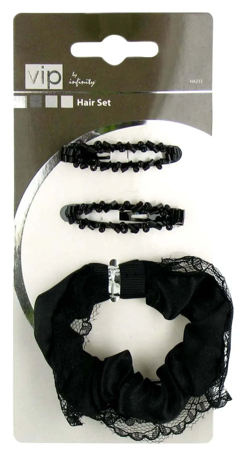 VIP Black Hair Set (Pack of 3)