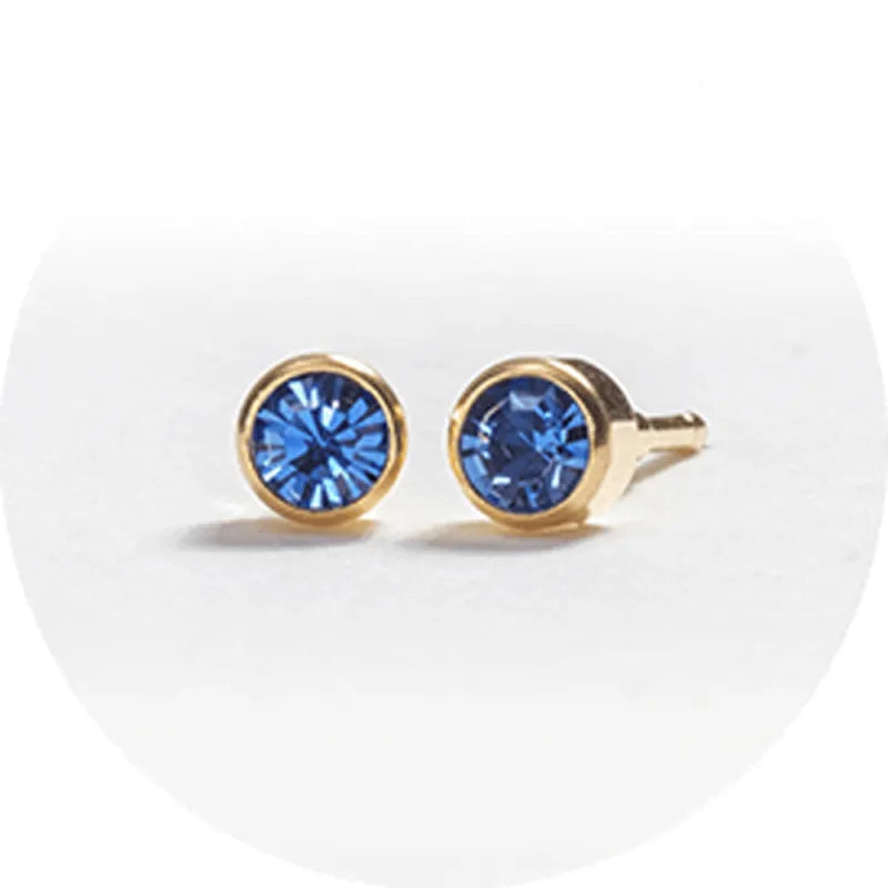 System 2000 Ear Studs Sept Gold X 12 (Pack of 12)