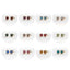 System 2000 Ear Studs Gold Birthstones X12 (Pack of 12)