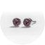 System 2000 Ear Studs February Silver X 12 (Pack of 12)