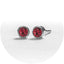 System 2000 Ear Studs July Silver X 12 (Pack of 12)