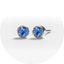 System 2000 Ear Studs September Silver X 12 (Pack of 12)
