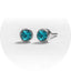 System 2000 Ear Studs December Silver X 12 (Pack of 12)