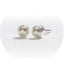 System 2000 Ear Studs Pearl Silver X 12 (Pack of 12)