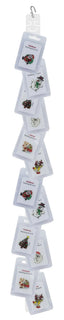 Flashing Xmas Brooch Clip Strip X12 (Pack of 12)