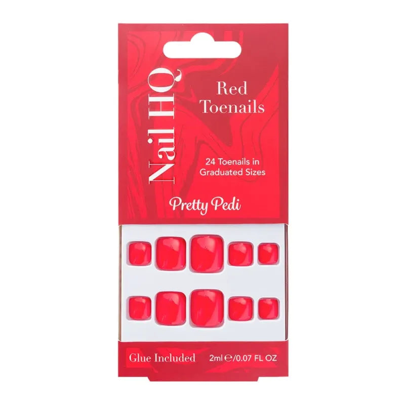 Nail Hq Red False Toenails 80 45 422 (Pack of 6)
