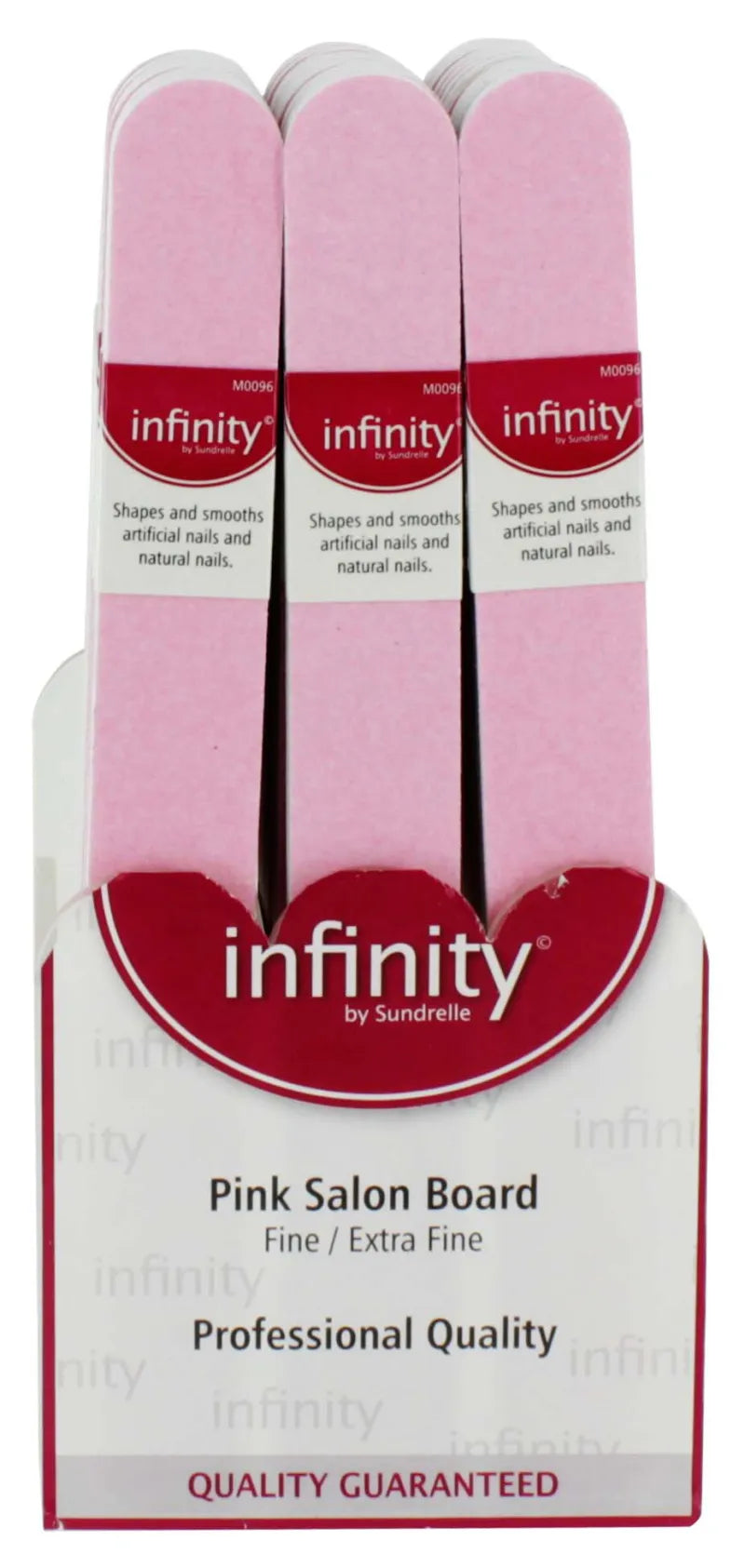 Infinity Pink Salon Boards Banded X36 (Pack of 36)